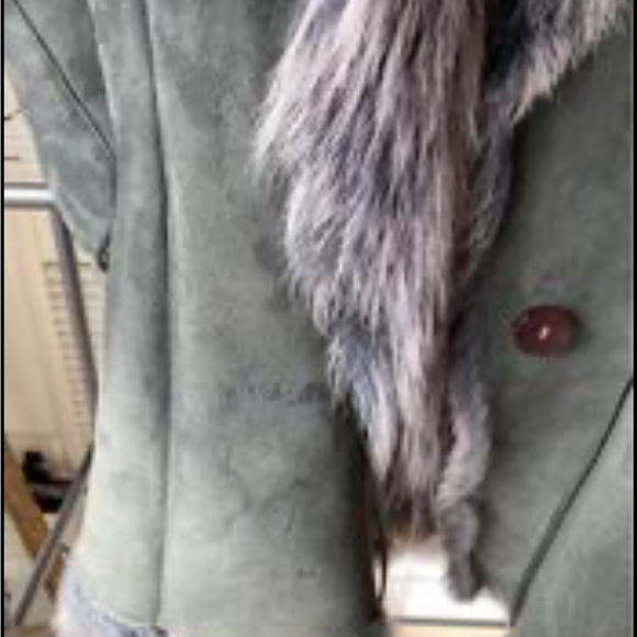 RIZAL real Fur and real leather vest 
Blue grey - Picture 4 of 9